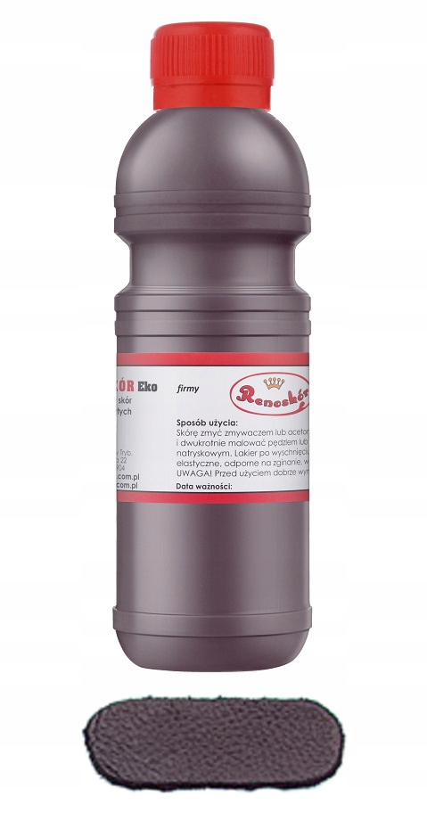 RENOSKÓR FARBA LAKIER DO SKÓRY CIEMNY BRĄZ 200 ml