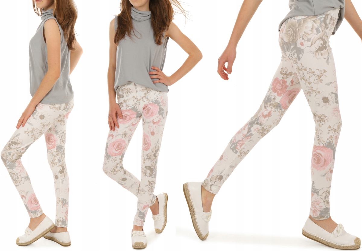 

Legginsy wzorzyste getry Nadruki 146 Kropek 043