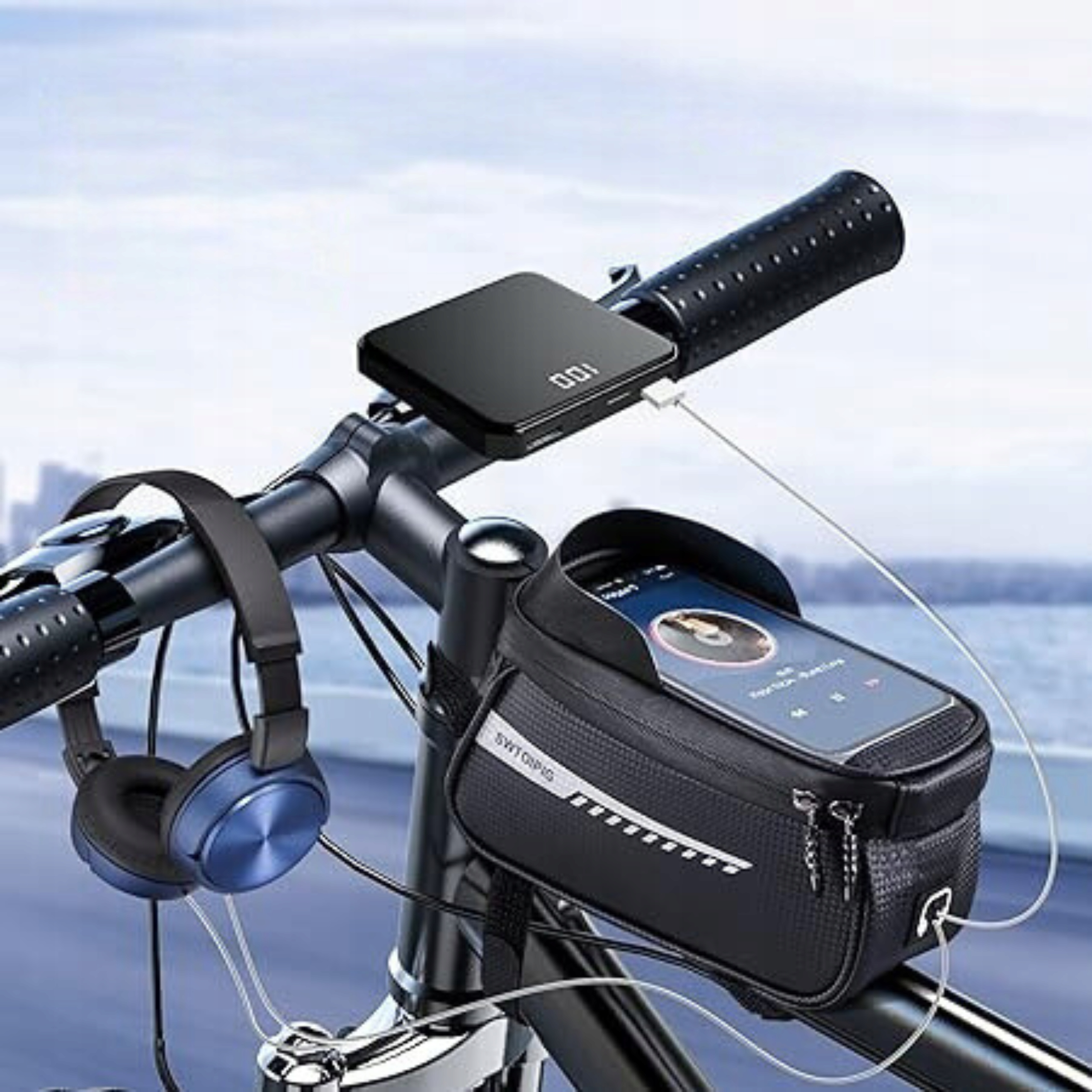 WODOODPORNA TORBA ROWEROWA POKROWIEC NA TELEFON UCHWYT NA ROWER SAKWA ETUI Kod producenta TORBA SAKWA UCHWYT NA TELEFON ETUI