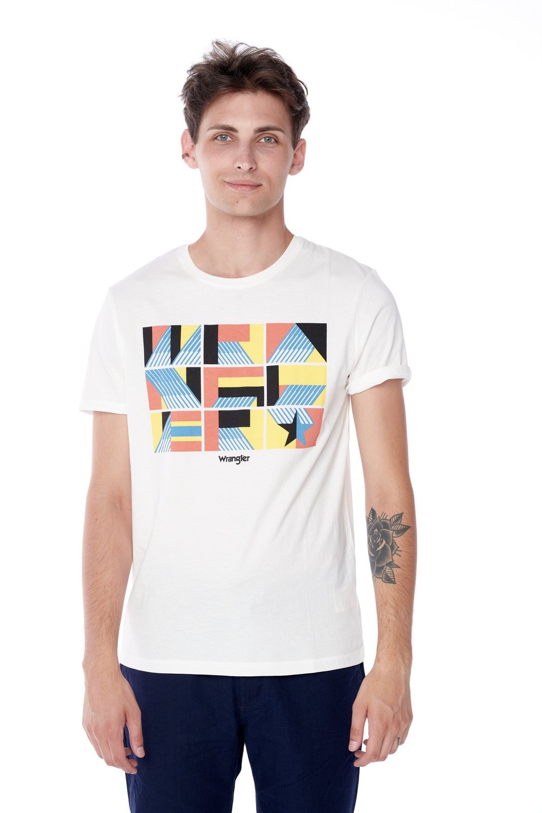 

Wrangler Ss Unity Tee Off White W7E9D3737 XL