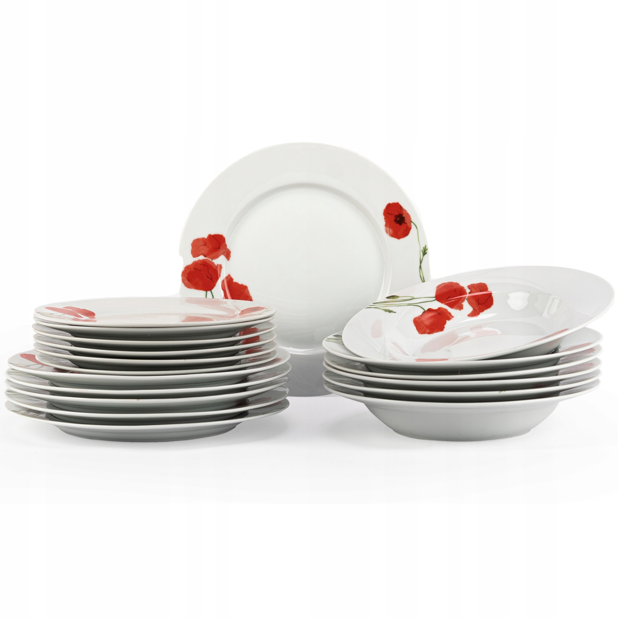 

Komplet talerzy obiadowych Porcelana Serwis 18 El.