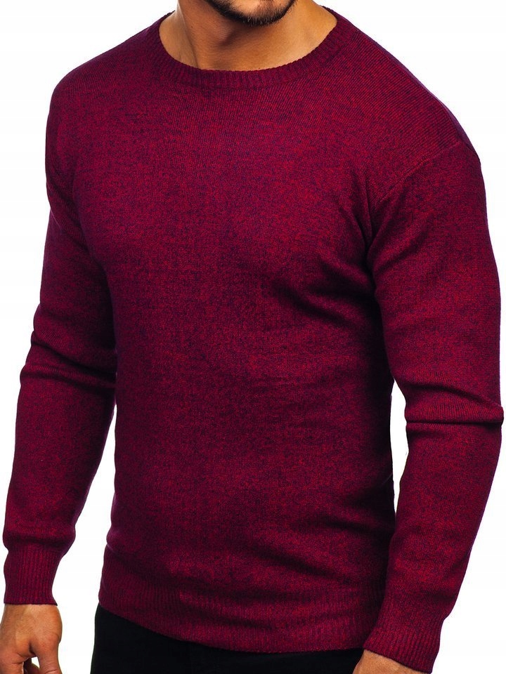 

Sweter Męski Klasyczny Bordowy 8529 DENLEY_2XL
