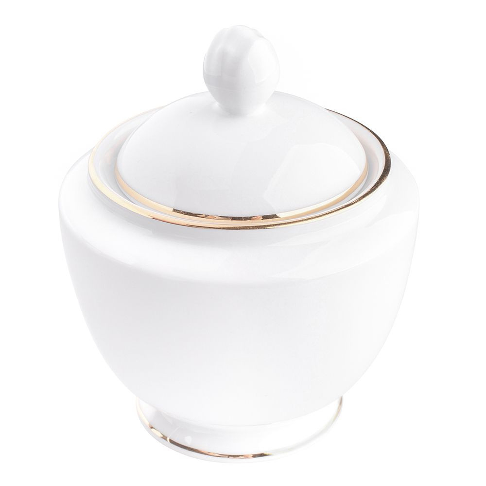 Cukřenka a mlékovka porcelánový set MariaPaula Zlatá linka 330 ml