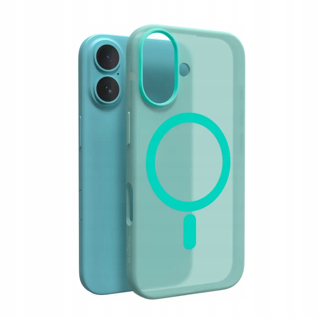 Etui silikonowe Puro Daylight MagSafe do iPhone 16 zielone Puro