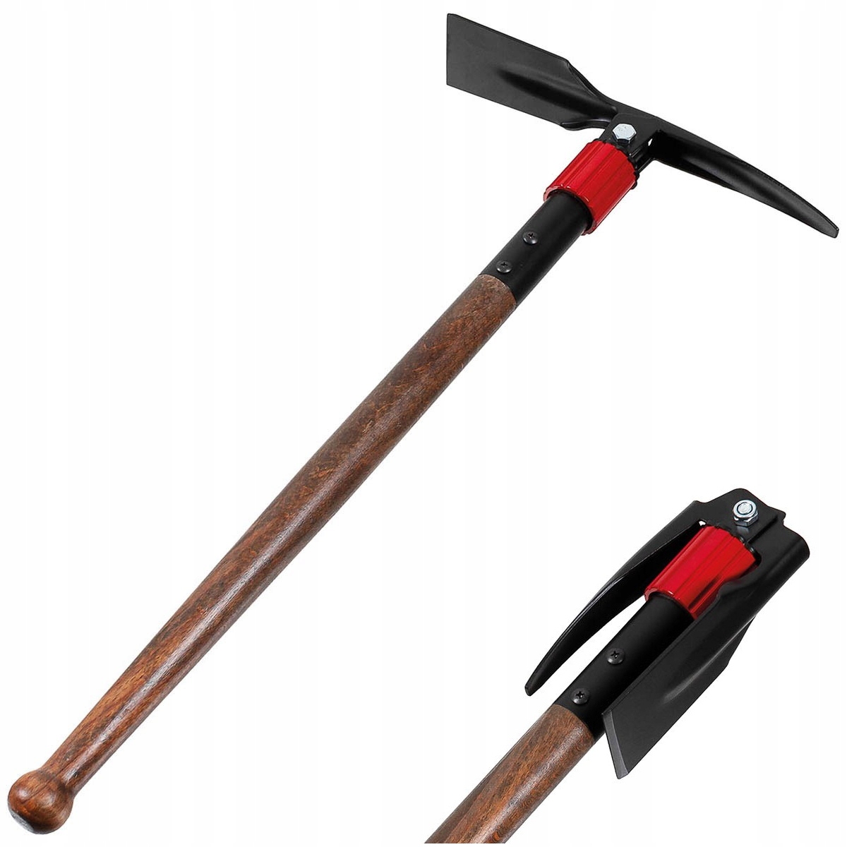 Kilof i Motyka Fox Outdoor Składana, Carbon-Stal 1050 60 cm