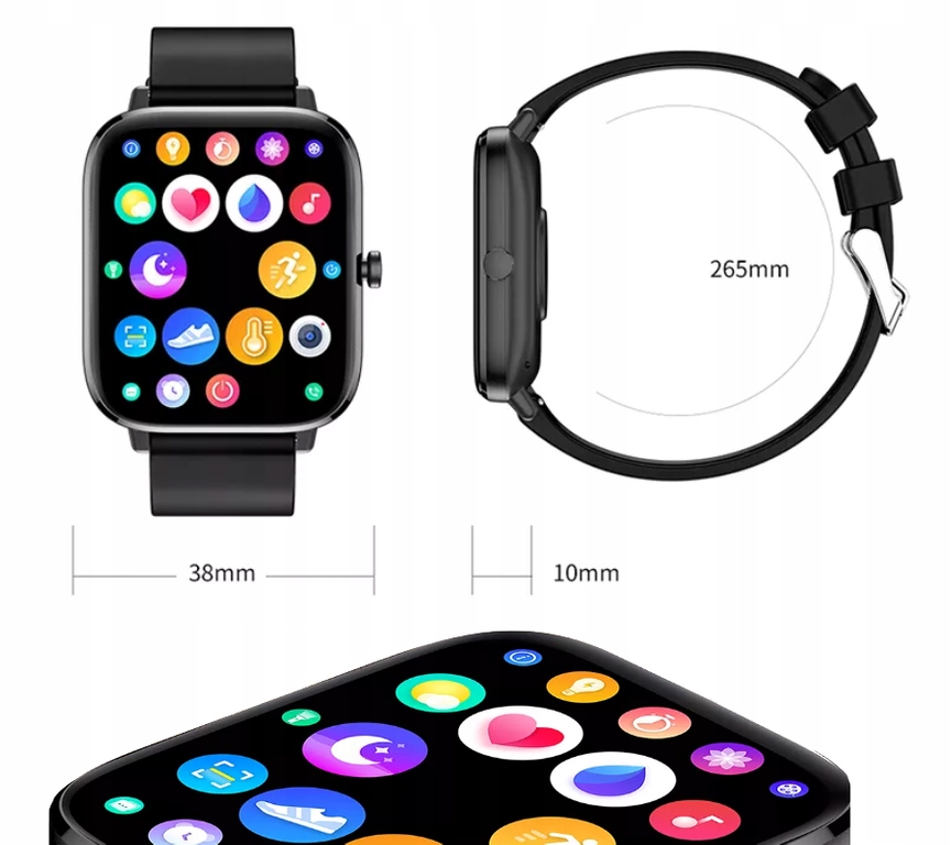 SMARTWATCH DAMSKI ZEGAREK Z FUNKCJĄ ROZMOWY TERMOMETR CIŚNIENIE + ŁADOWARKA Rodzaj smartwatch