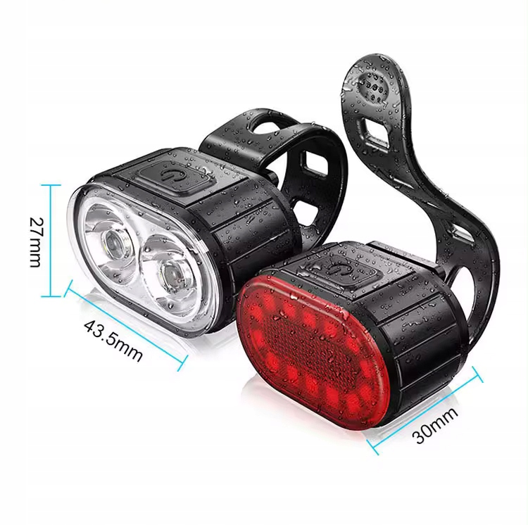 LAMPKA ROWEROWA PRZÓD TYŁ NA KIEROWNICĘ MOCNA LED USB ŚWIATŁO AKUMULATOR Stan opakowania oryginalne