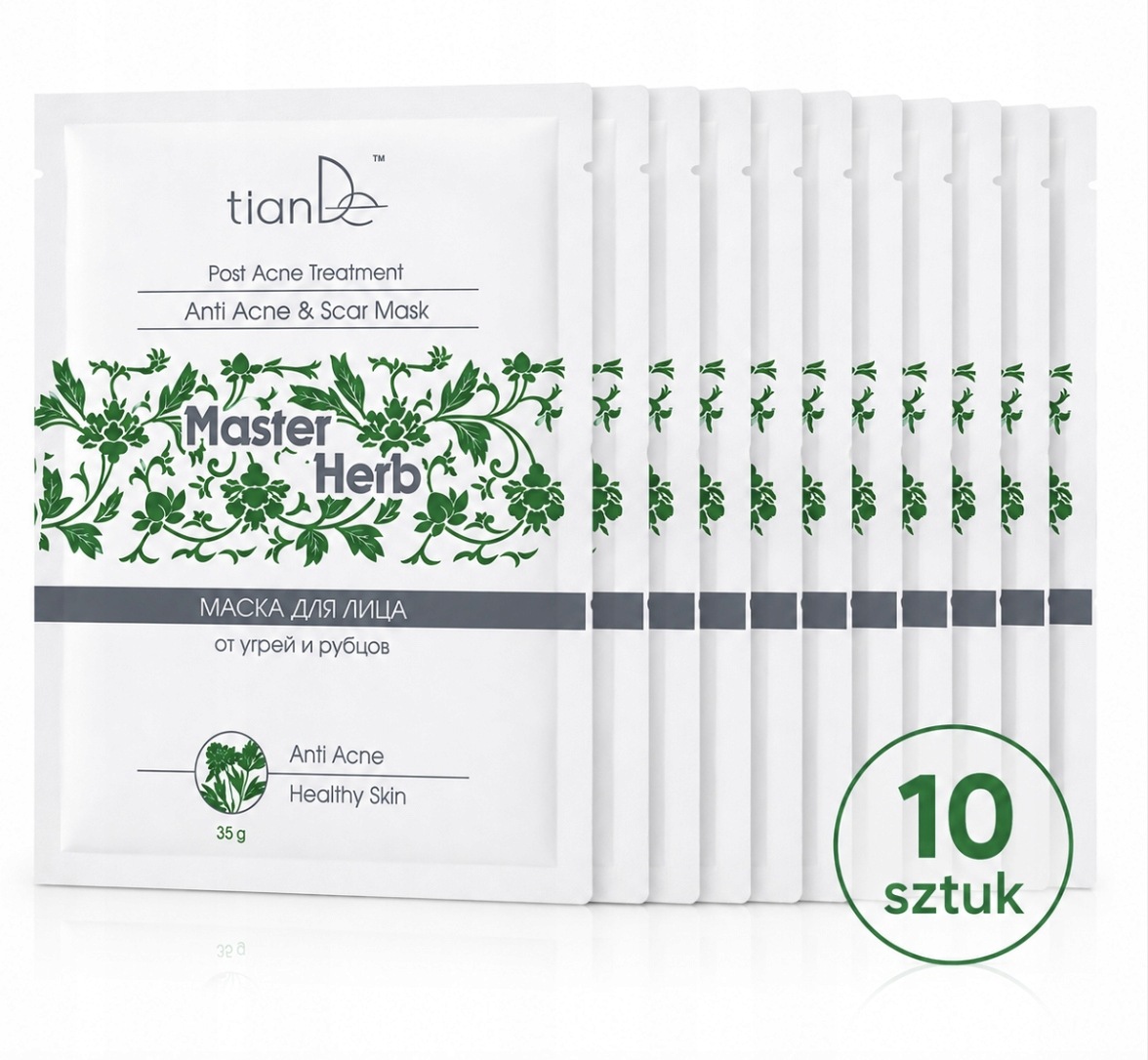 TianDe Master Herb Čisticí pleťová maska na obličej 10 ks