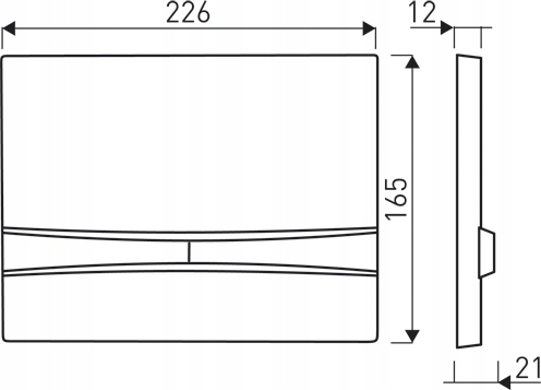Przycisk spłukujący do WC Kerra chrom Marka Kerra