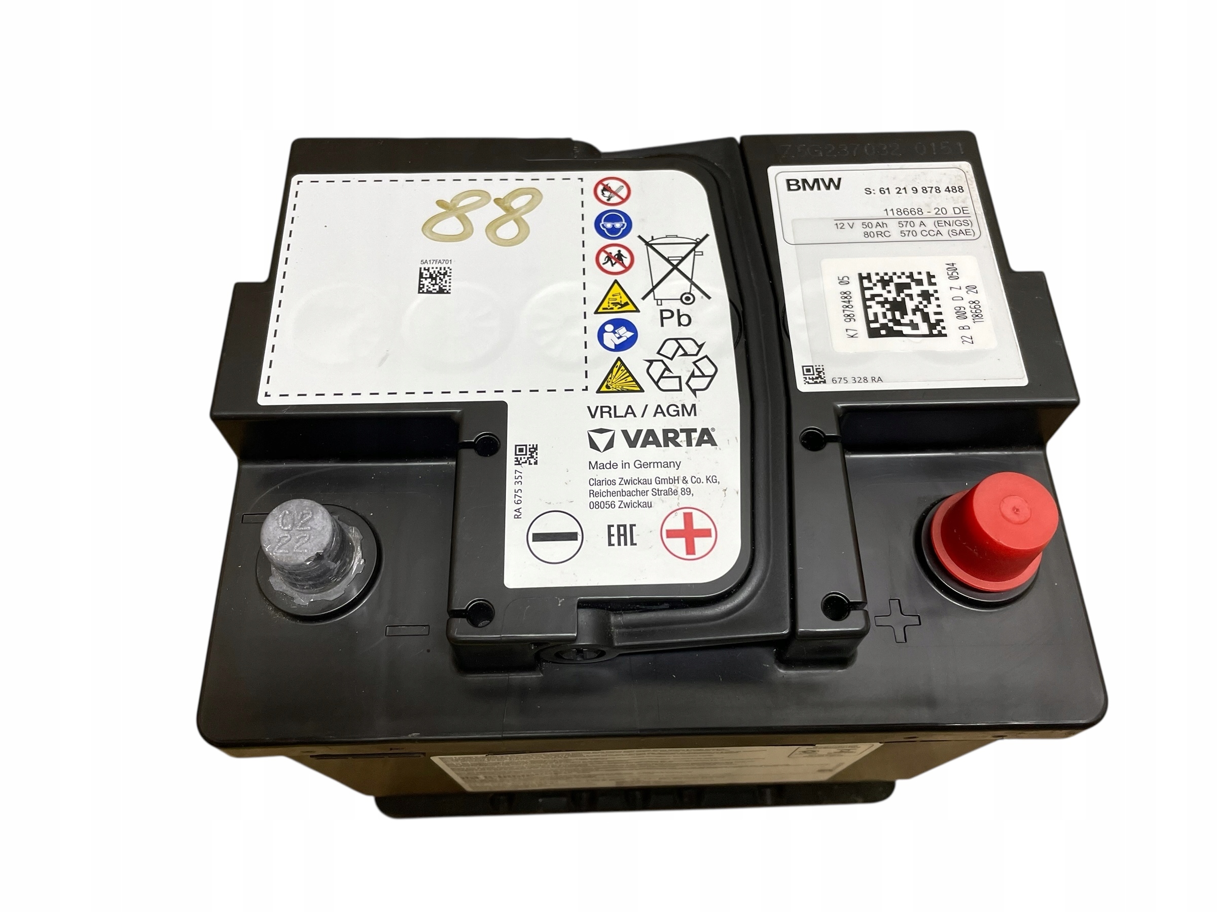 AKUMULATOR AGM START-STOP 12V 50AH 570A MINI 2022R Original