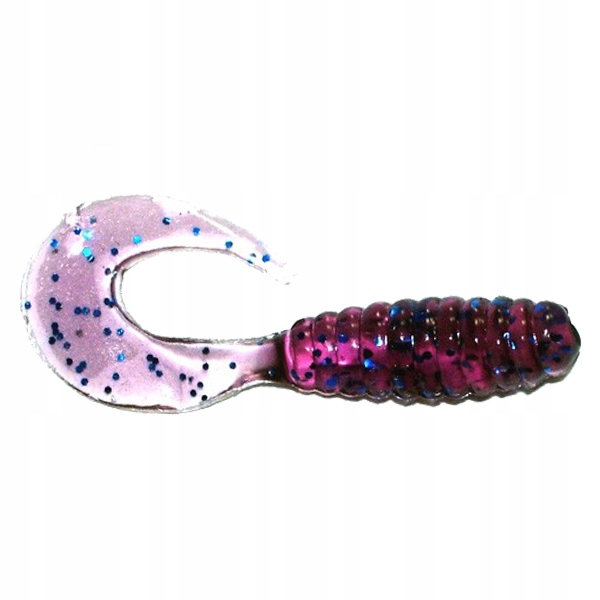 

Manns Twister 3,0 cm Eg granat z brokatem