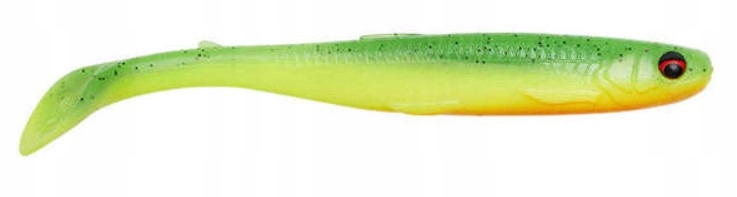 Guma Savage Gear Slender Scoop S.11cm Green Yellow