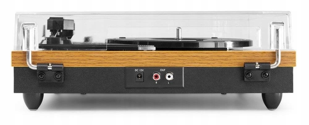 Gramofon z głośnikami i bluetooth brązowy Fenton+winyl+zapasowa igła GRATIS Kod producenta 102.157