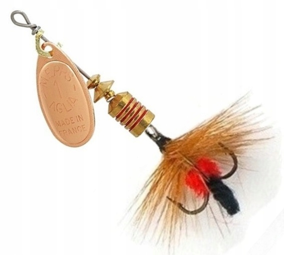 Mepps Aglia Mouche Red Fly Copper Nr.1-3,5g The Oryginal World's #1 Lure