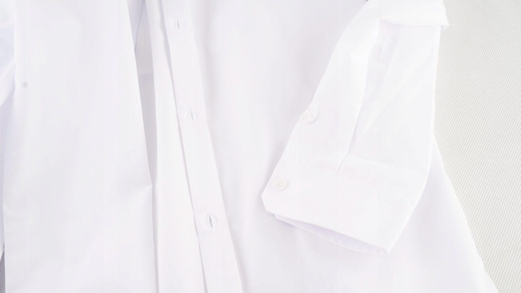 Chłopięca koszula elegancka wizytowa długi rękaw cała biała stójka Biks 170 Kod producenta stójka biała cała