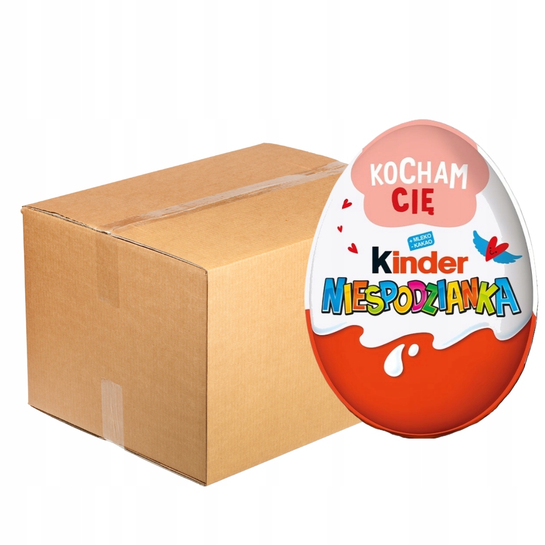 Levně Kinder Překvapení vajíčko s překvapením v mléčné čokoládě 20gx72ks