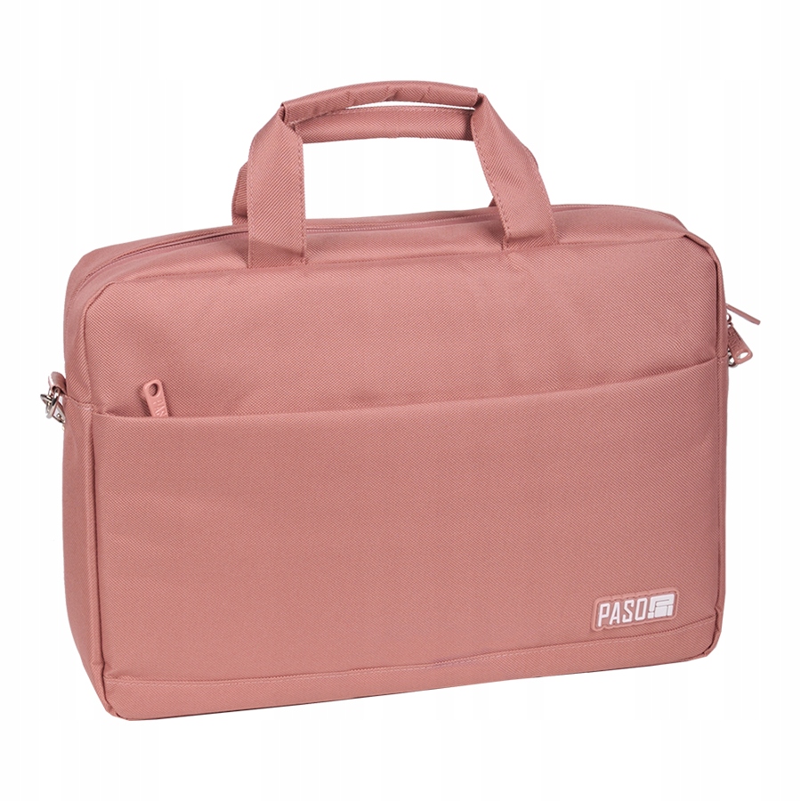 Torba na mały laptop Paso pokrowiec łososiowy 15" cali dla kobiet