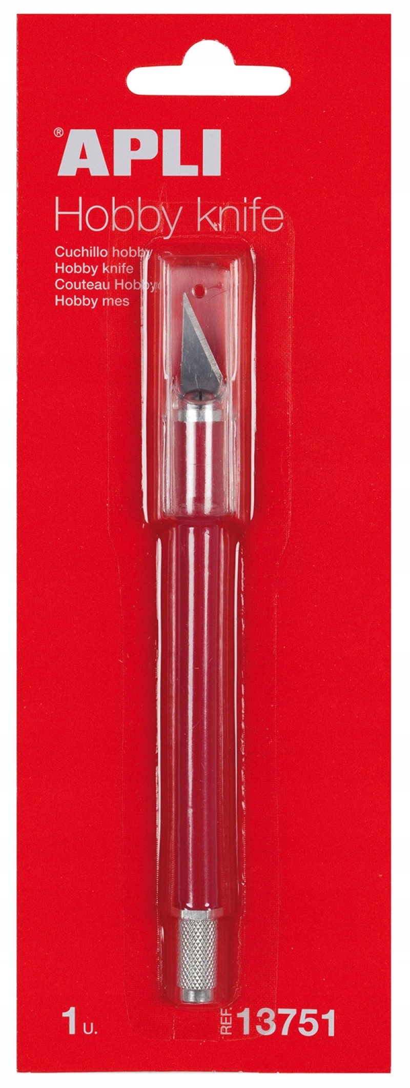 

Nóż precyzyjny Apli Hobby Knife skalpel czerwony