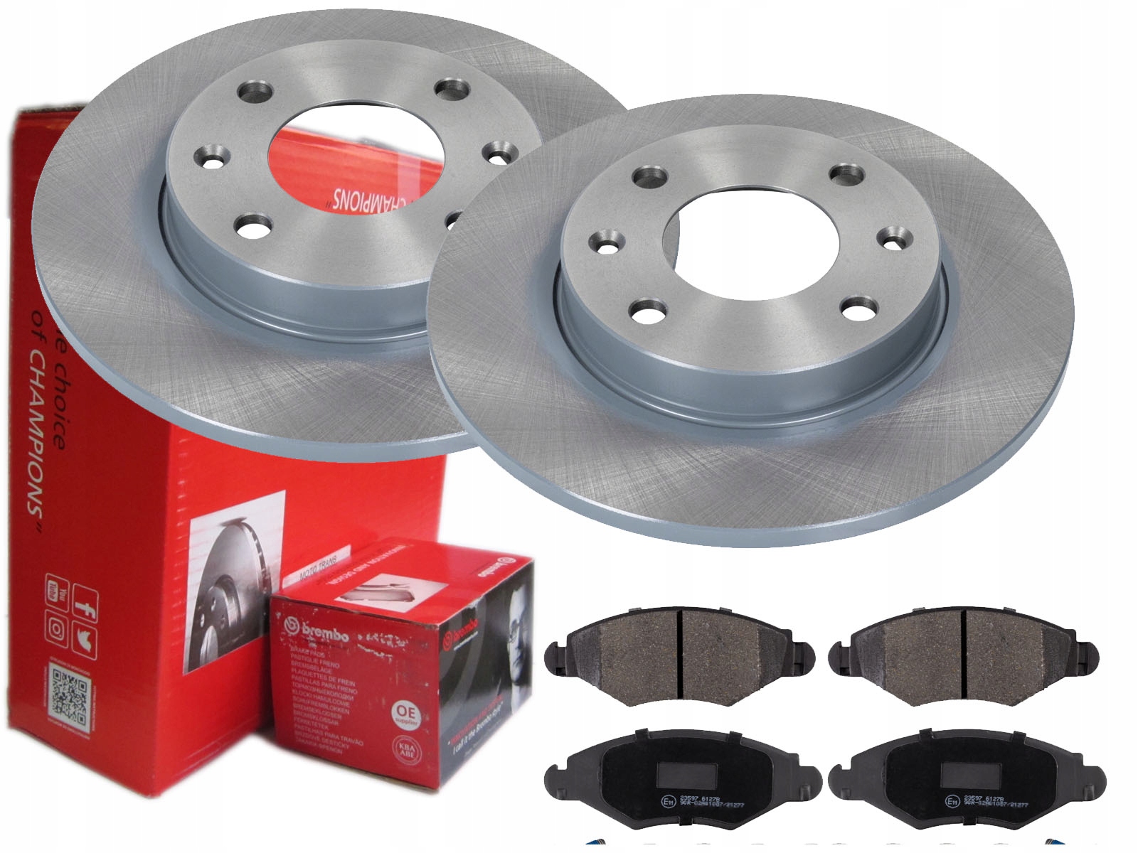 TARCZE KLOCKI BREMBO PRZÓD PEUGEOT 206 247MM