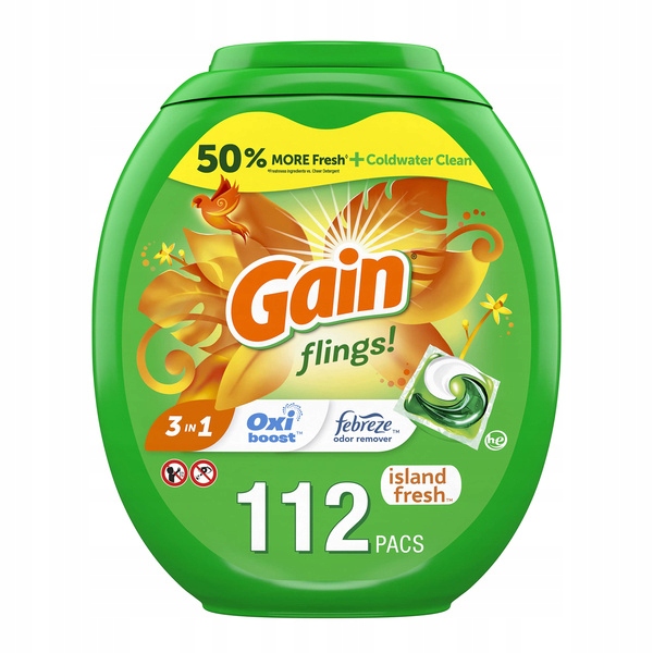 

Gain Flings Island Fresh 3 in 1 112 szt.