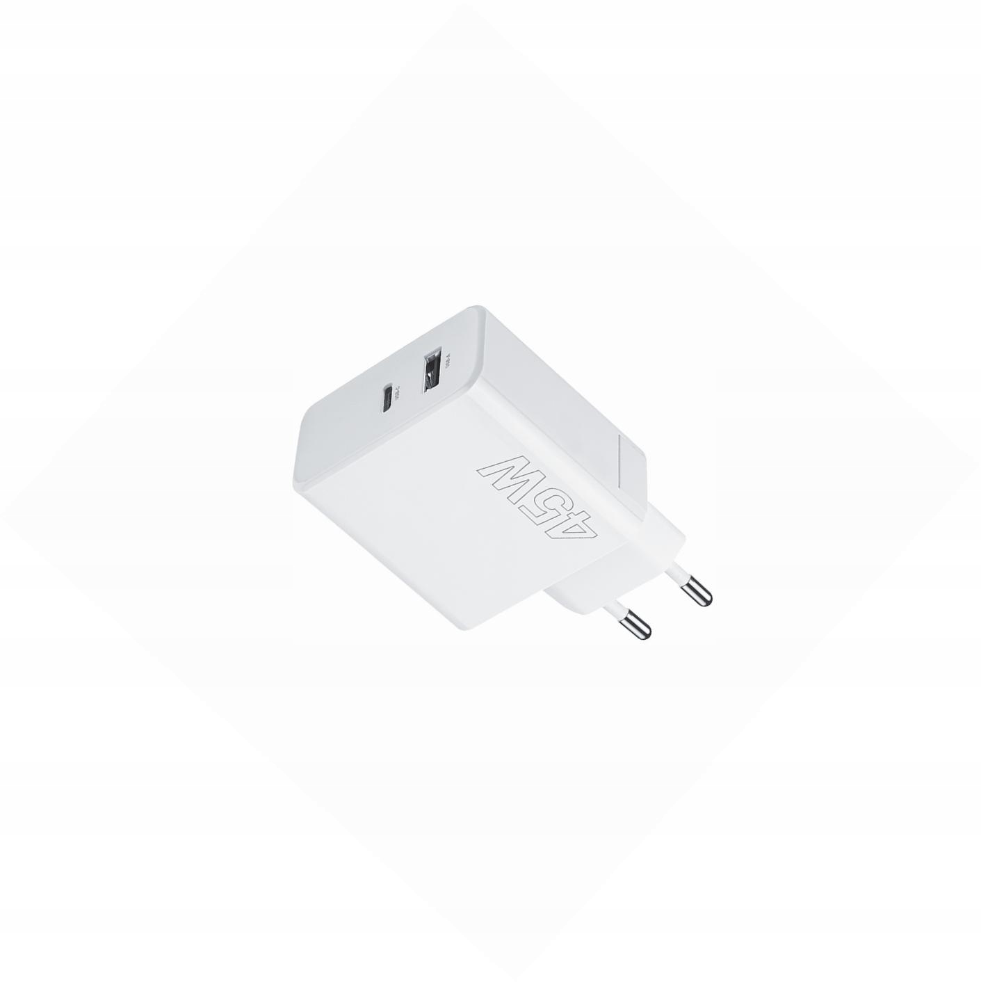 Szybka ładowarka 45W sama kostka 2 wejścia do Huawei Y5 (2018)