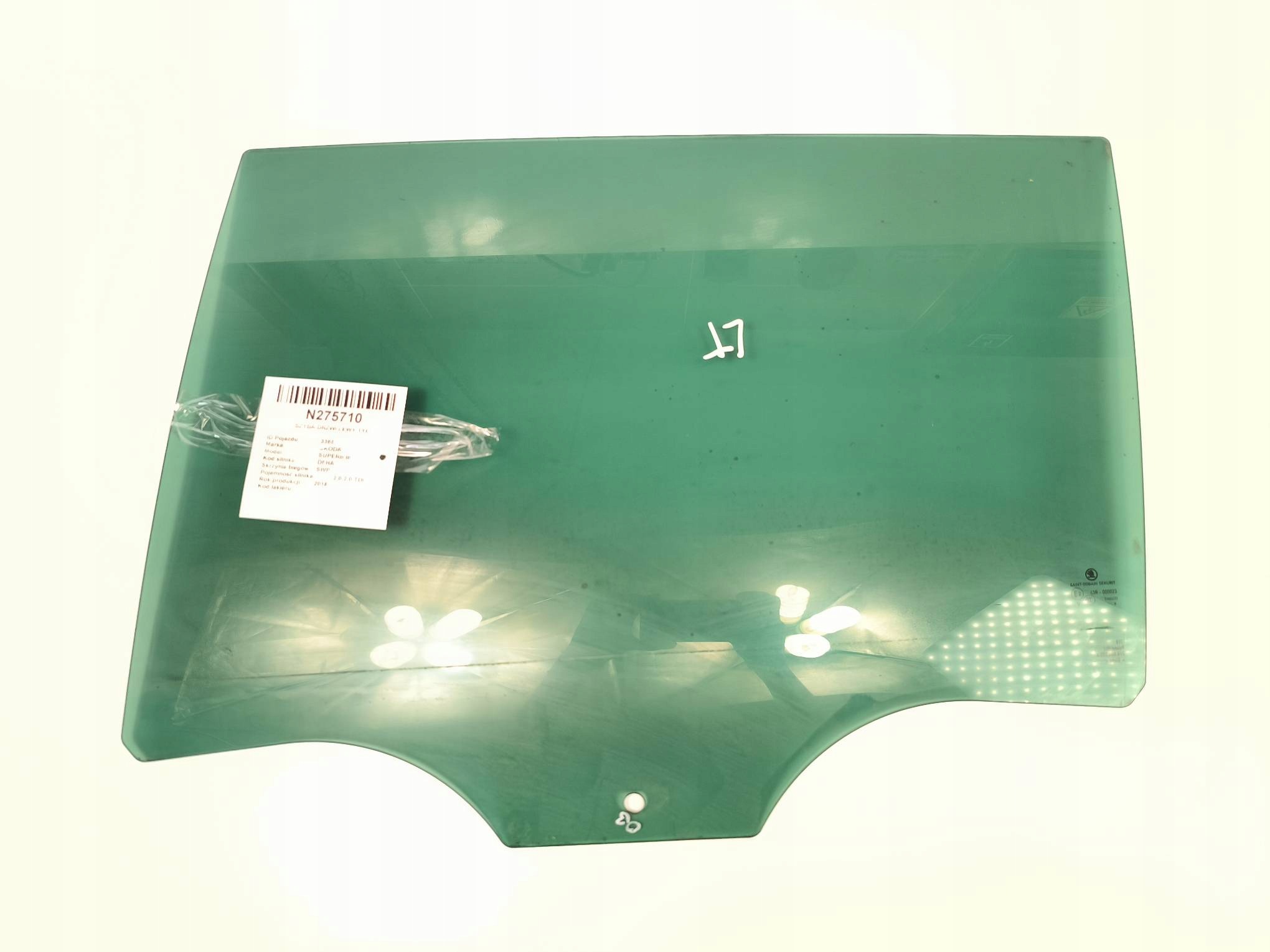 window door left rear part SKODA SUPERB III KOMBI