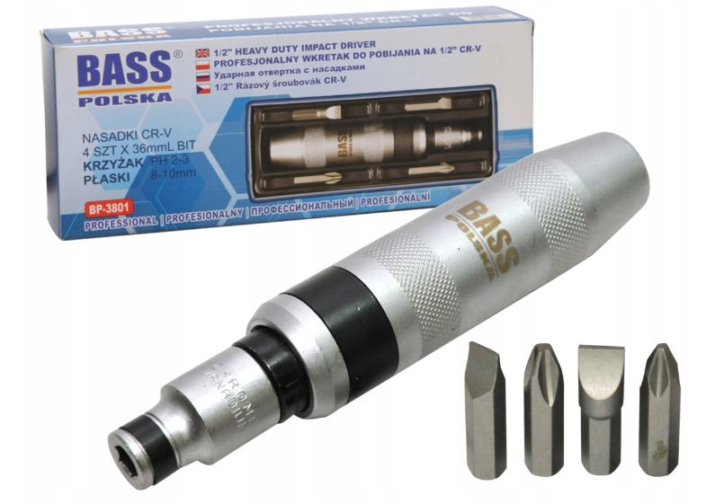 Викрутка з бітами 1/2