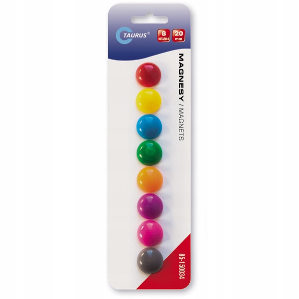 

Magnesy do tablic flipchart 20 mm komplet 8 szt.
