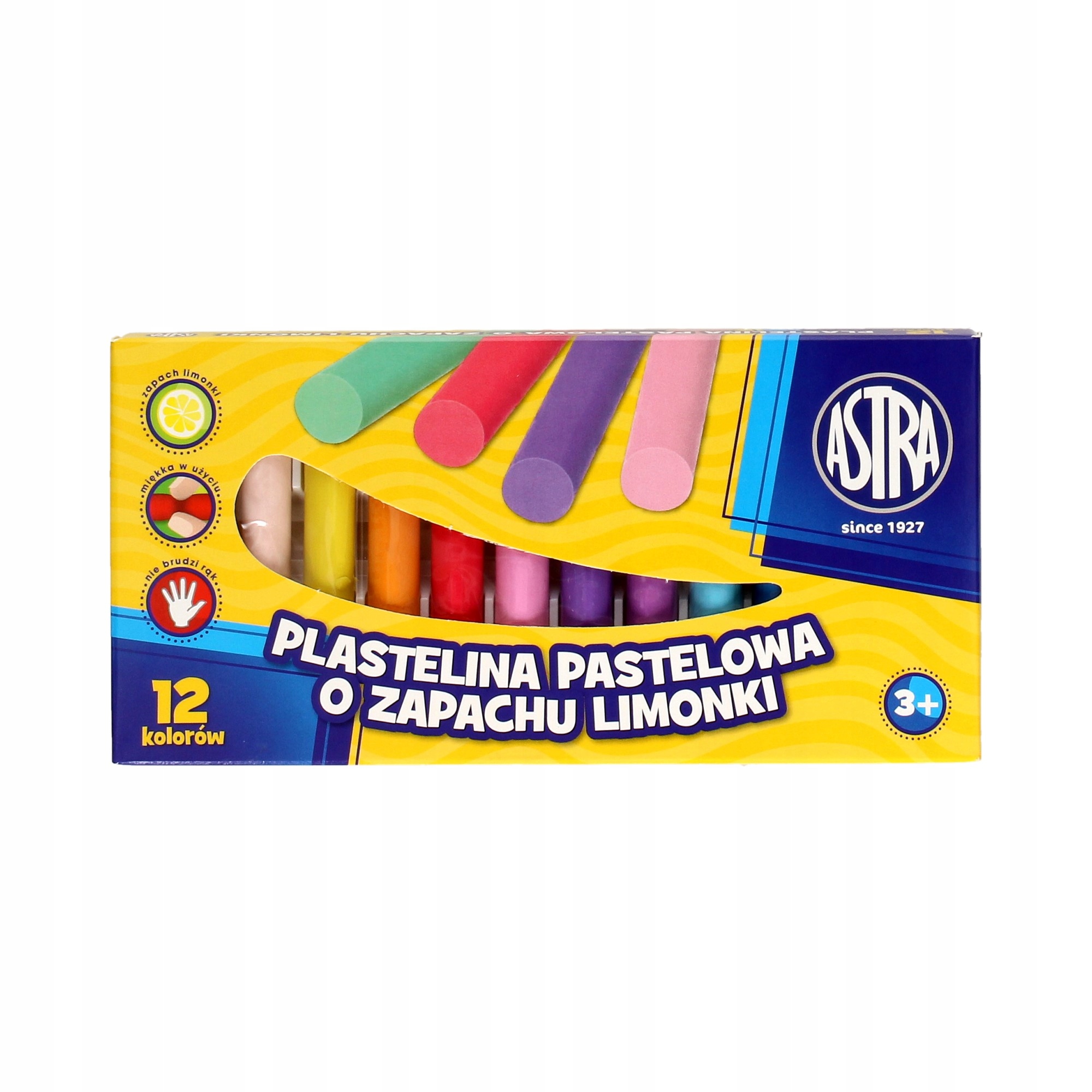 

Plastelina 12kol pastelowych zapach limonki Astra