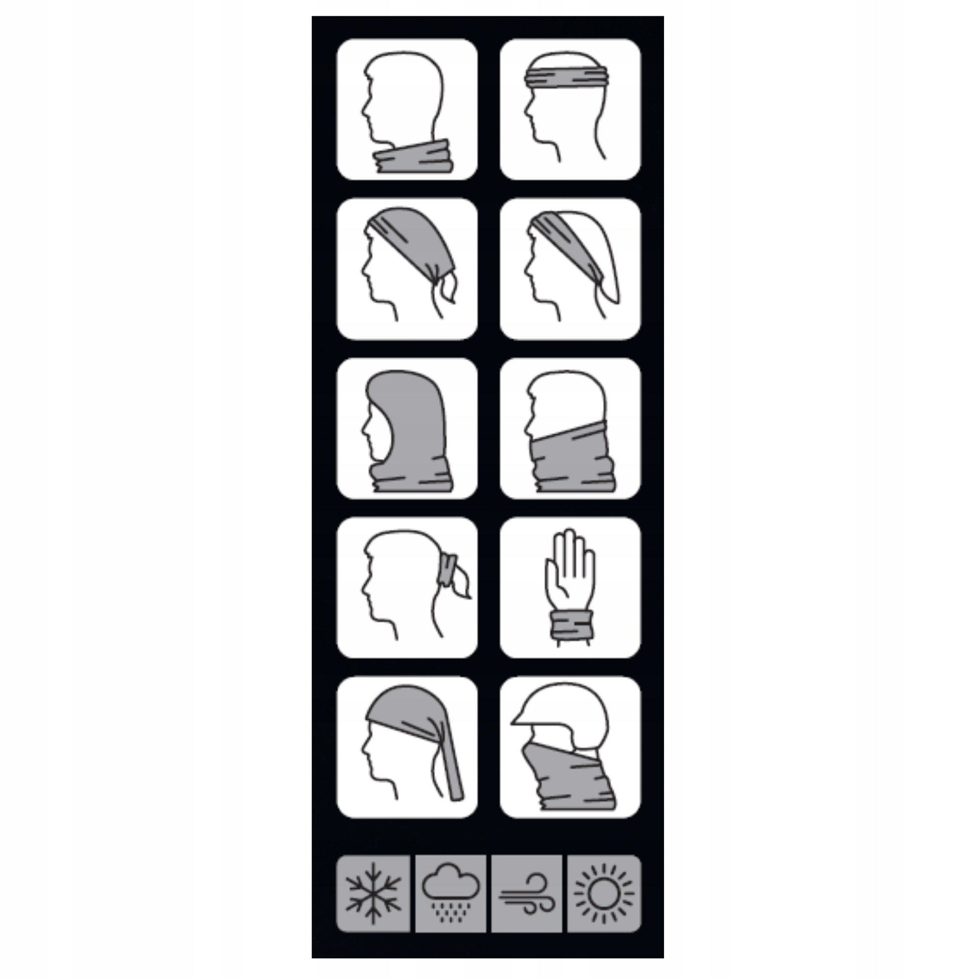 Komin wielofunkcyjny motocyklowy SPAIO Rapid chustka opaska czapka szary EAN (GTIN) 5901282469408