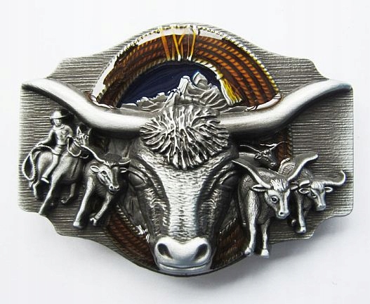 Byk longhorn western Usa klamra do paska zapinka