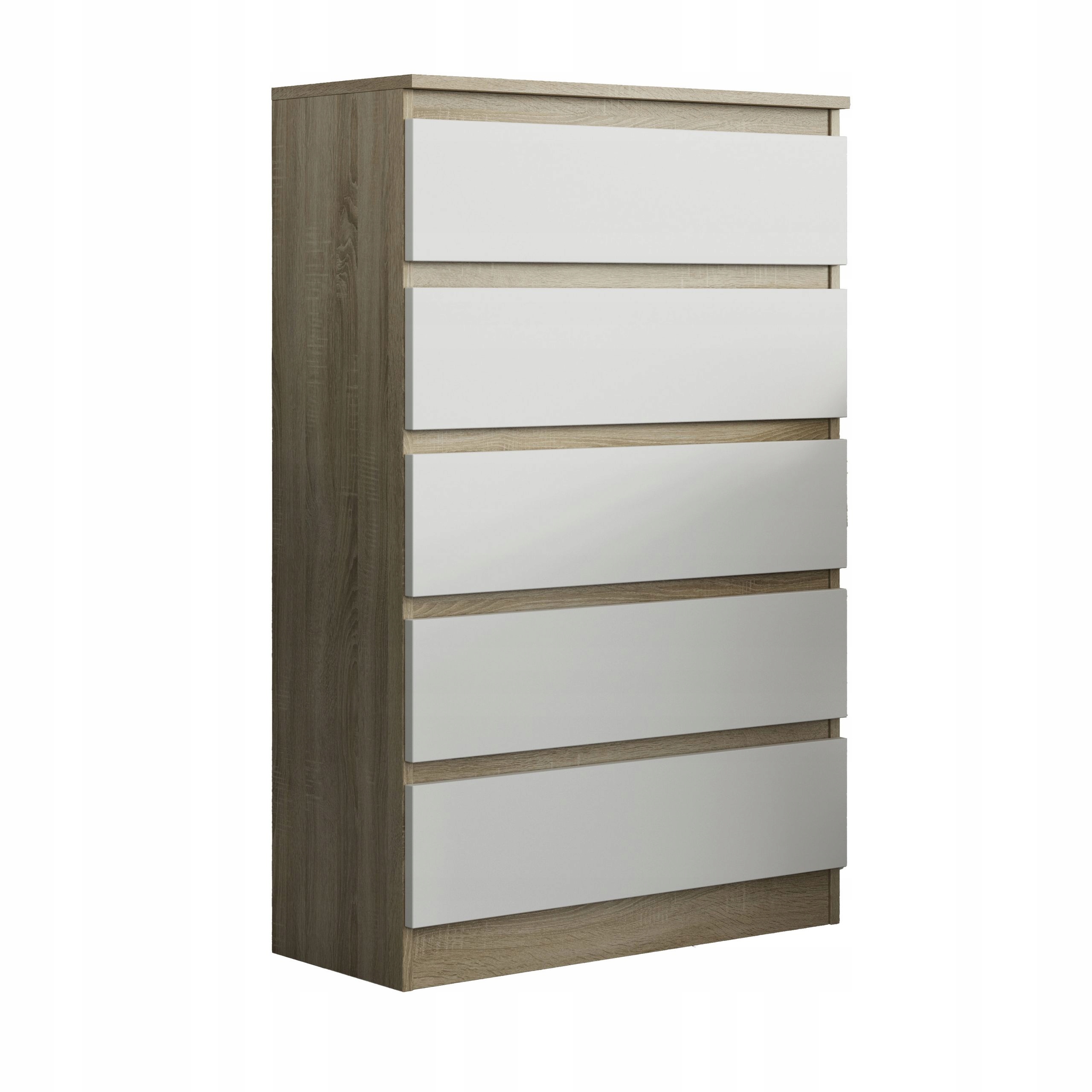 Komoda Adriano 70 cm do obývacího pokoje Ložnice 5 Zásuvek Dub sonoma