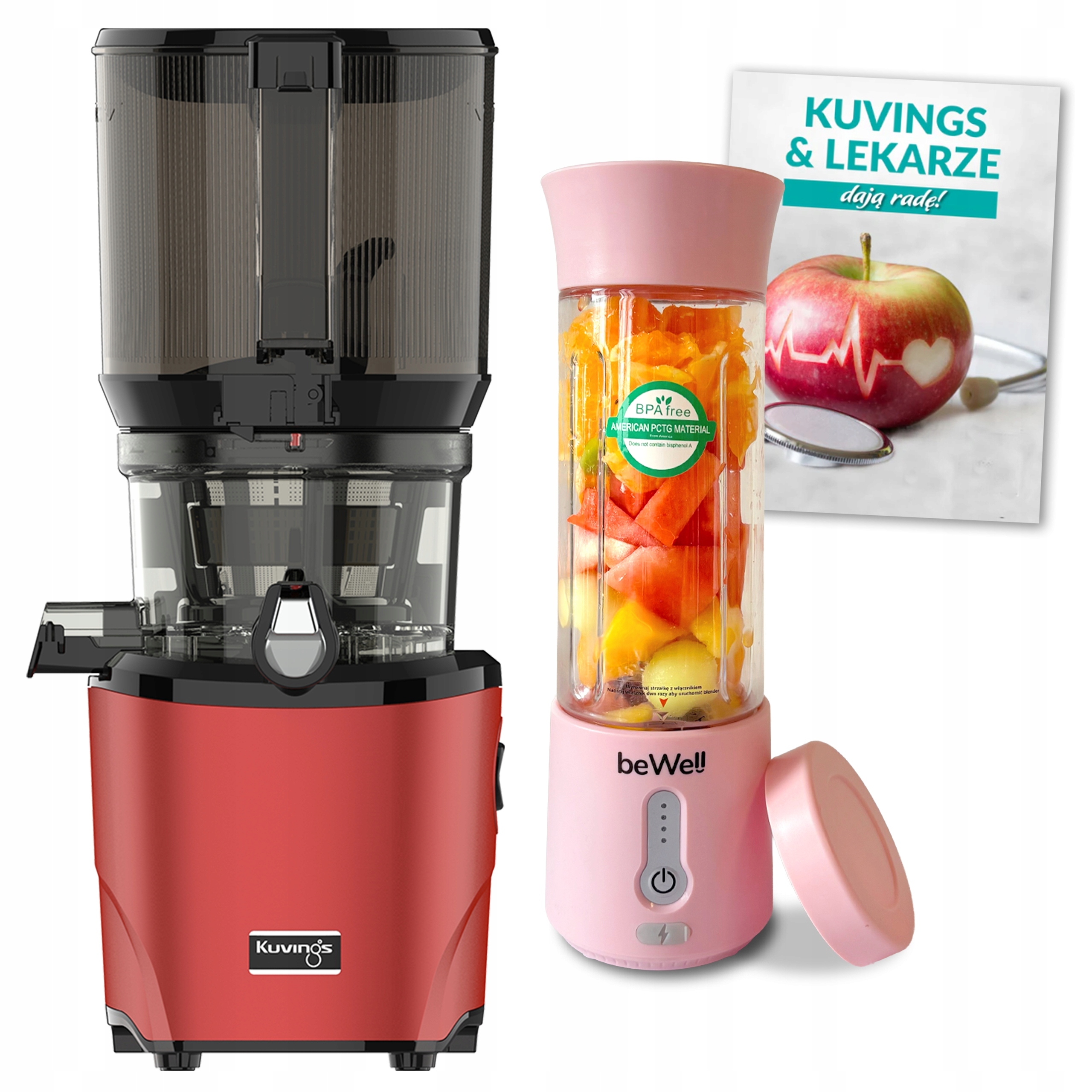 Kuvings AUTO10S Volnootáčkový Odšťavňovač Na Šťávy Z Ovoce Zeleniny Dárky