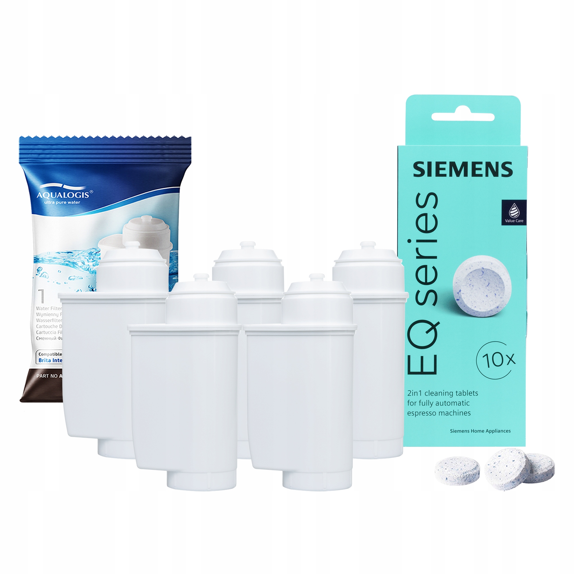 Siemens Tabletky TZ80001 5x Filtr vody pro kávovar AL-Inte