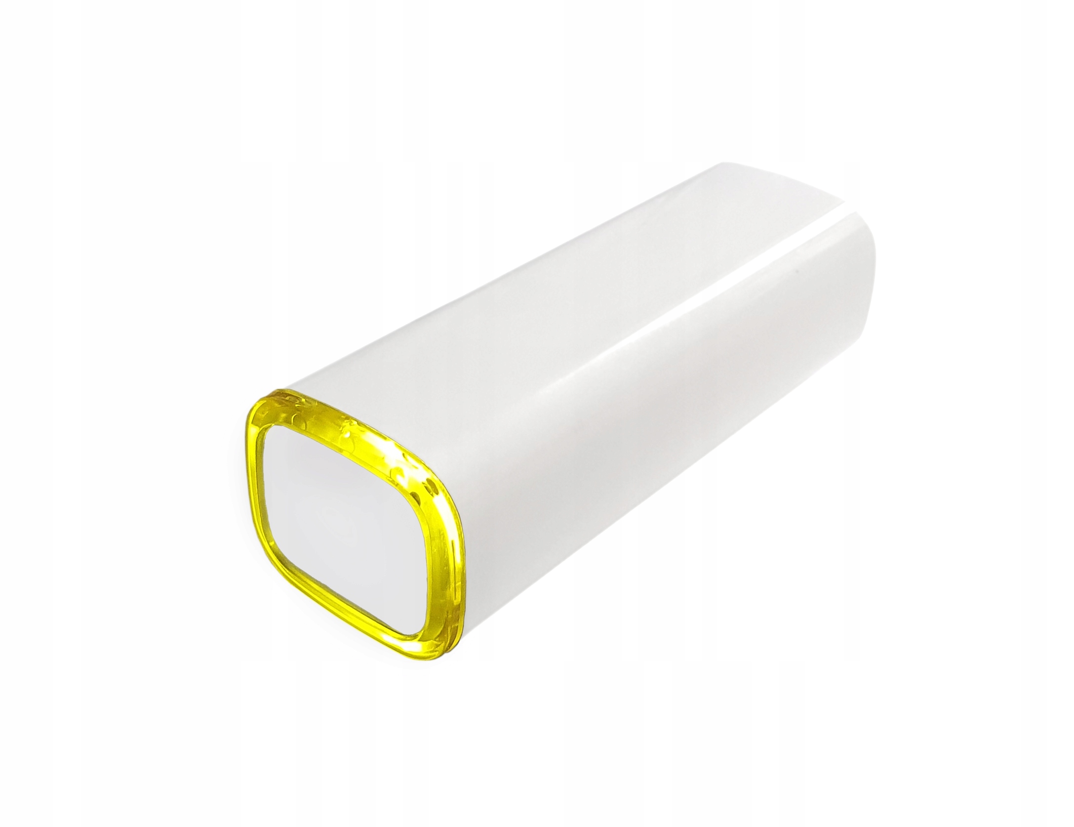 

Powerbank 2200mAh biały ramka żółta