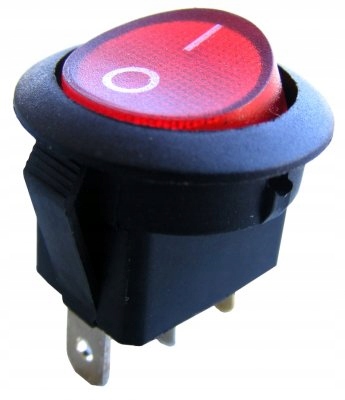 

Przełącznik klawiszowy SW01AC ~230V czerwony