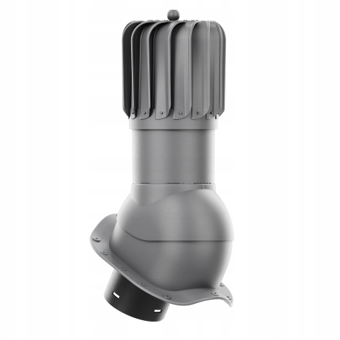 Rotačný krb Rotoline pre plechovú krytinu, profil W, priemer 150 mm, grafit