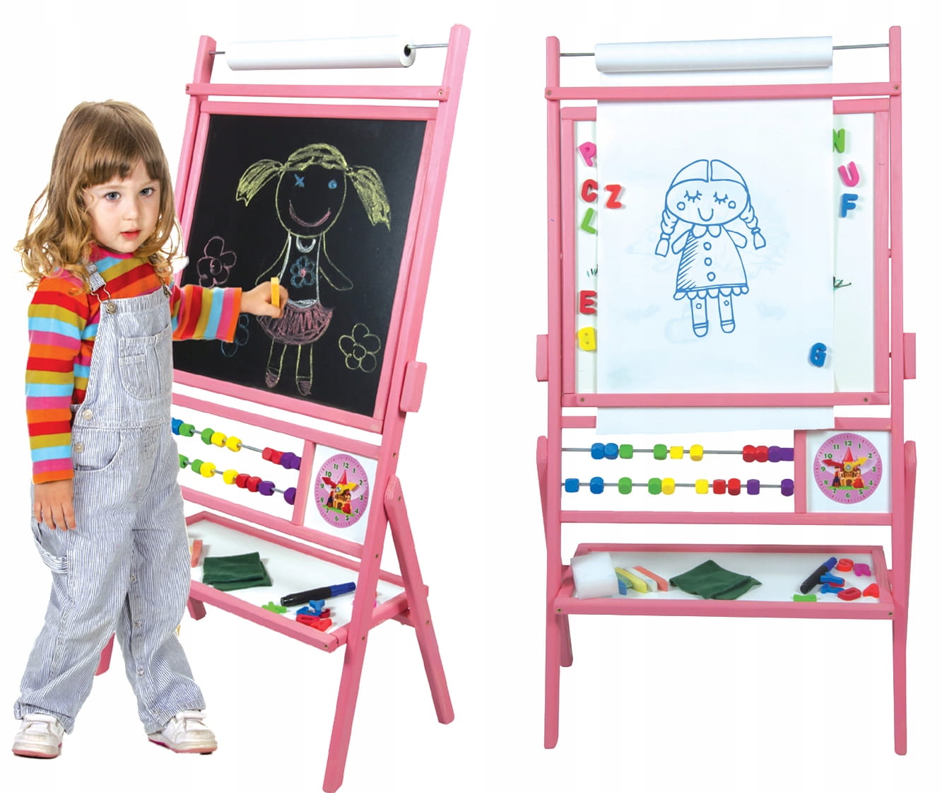 

Duża tablica magnetyczna kredowa 6w1 obrotowa Tpr