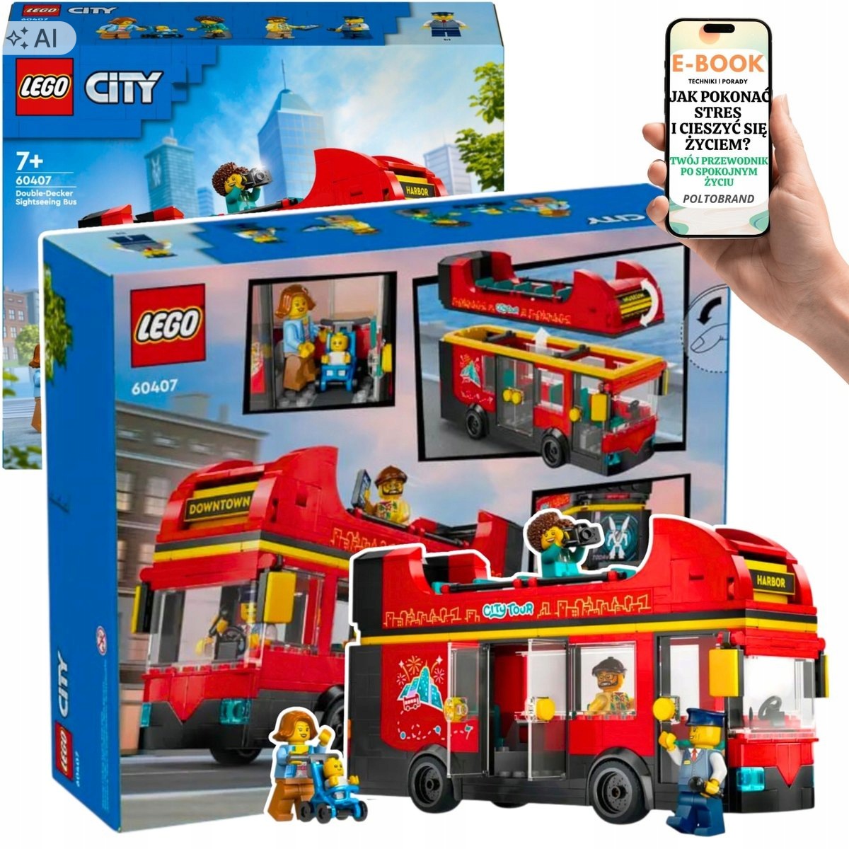 Lego Klocki Piętrowy Autobus Który Zawiezie Dla Dziecka EBOOK-1