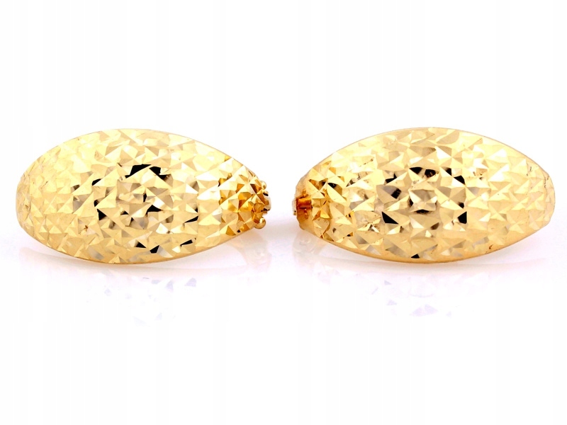 Zlaté náušnice 585 14k z plechu bez kamenů pro ženy 1.71g anglické