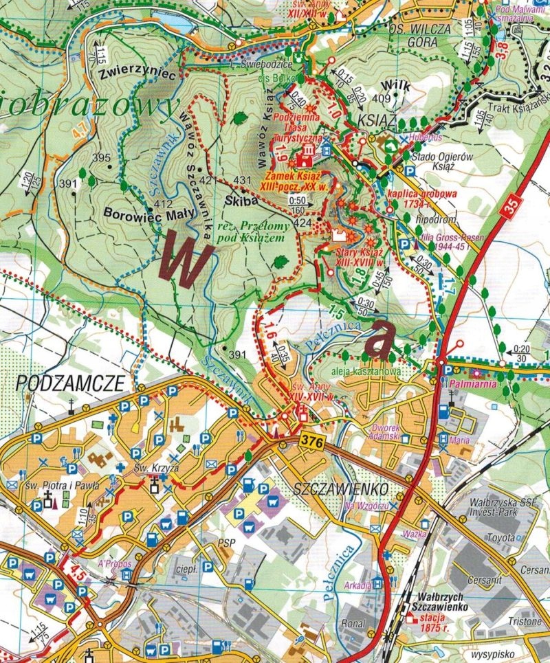 KARKONOSZE GÓRY IZERSKIE WAŁBRZYSKIE KACZAWSKIE RUDAWY MAPA x 4 COMPASS Autor Compass