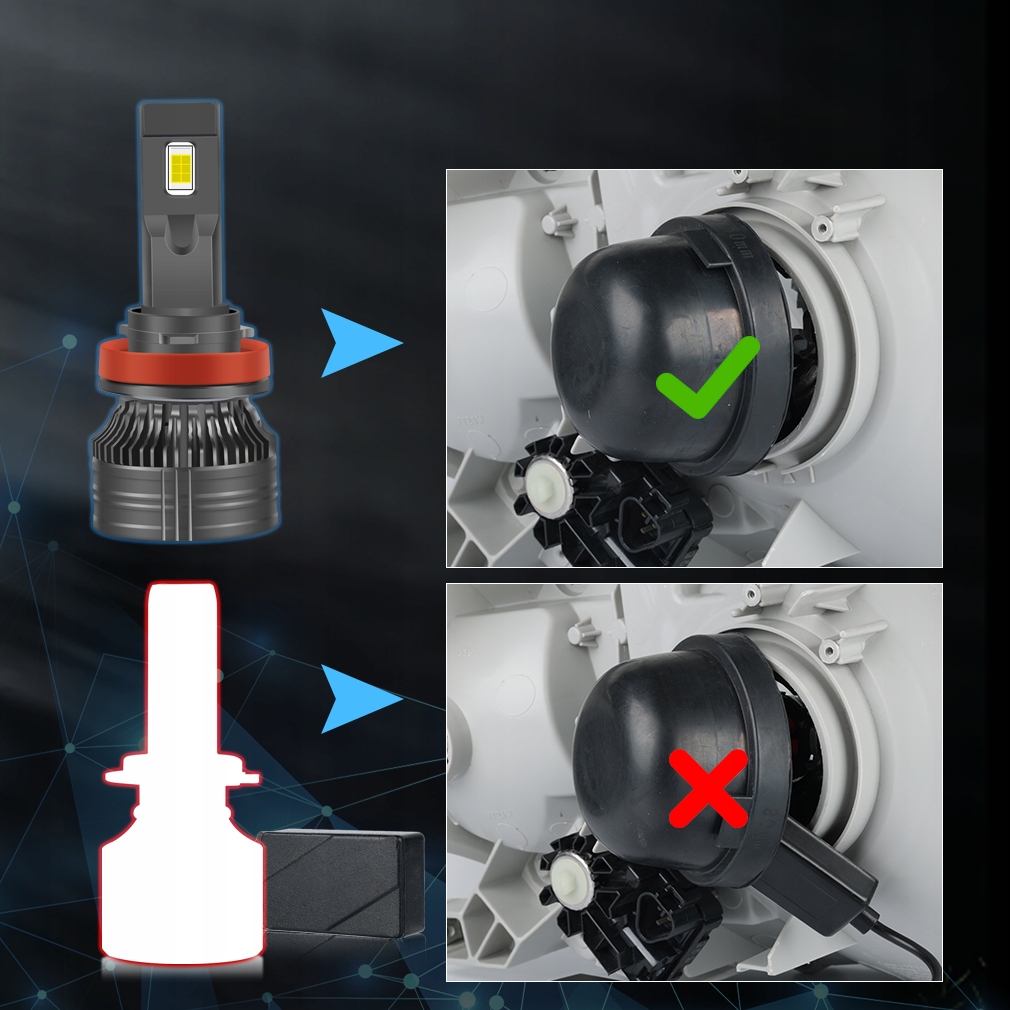 ŻARÓWKI LED H11 XSTORM 120W 26000LM MOCNE CANBUS Rodzaj LED