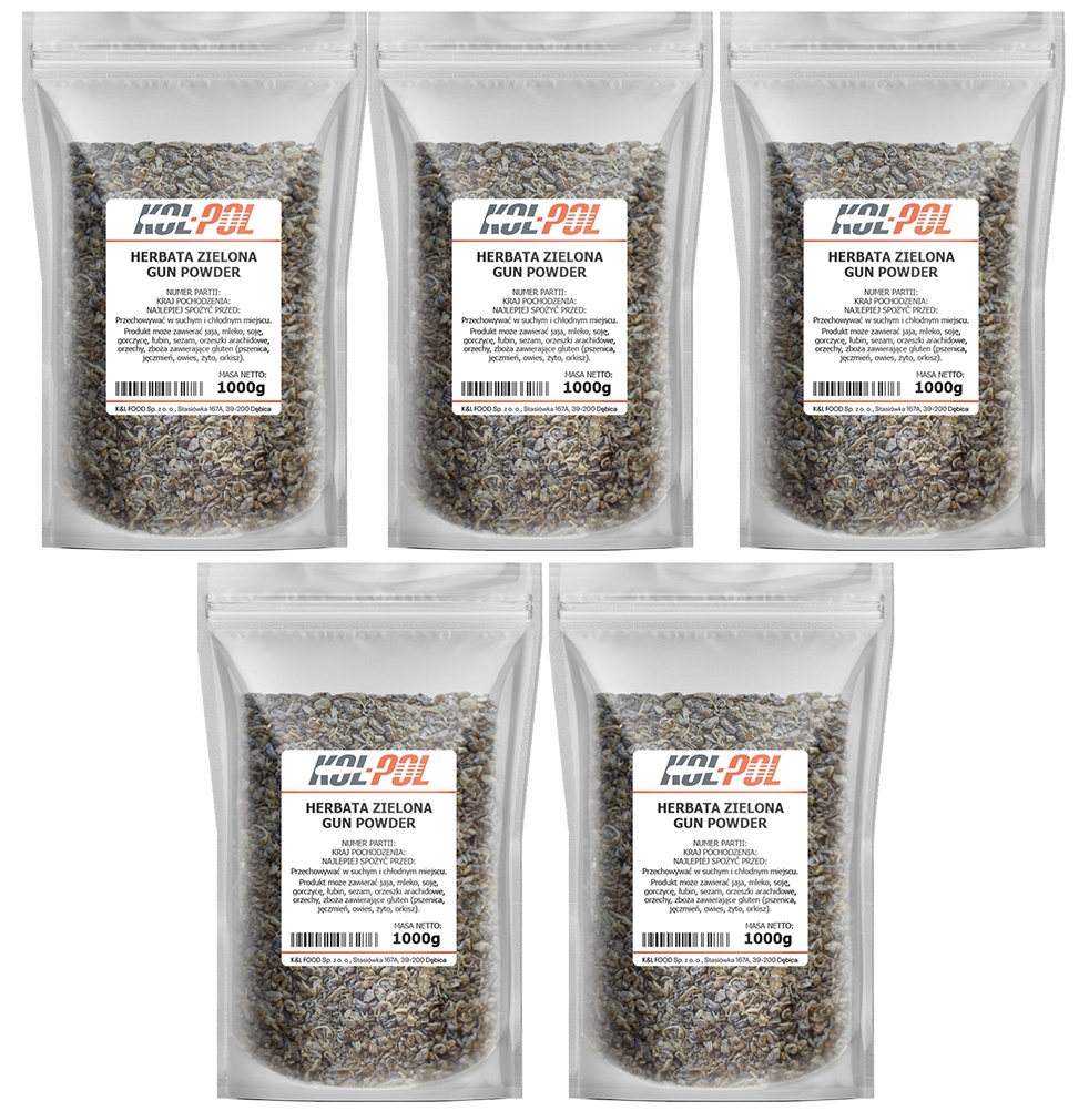 Čaj Zelený Gunpowder 5 kg Listový přírodní aromatický Kol-Pol