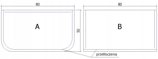 blacha przed kominek stal czarny-mat 80x50cm B Rodzaj blacha pod piec