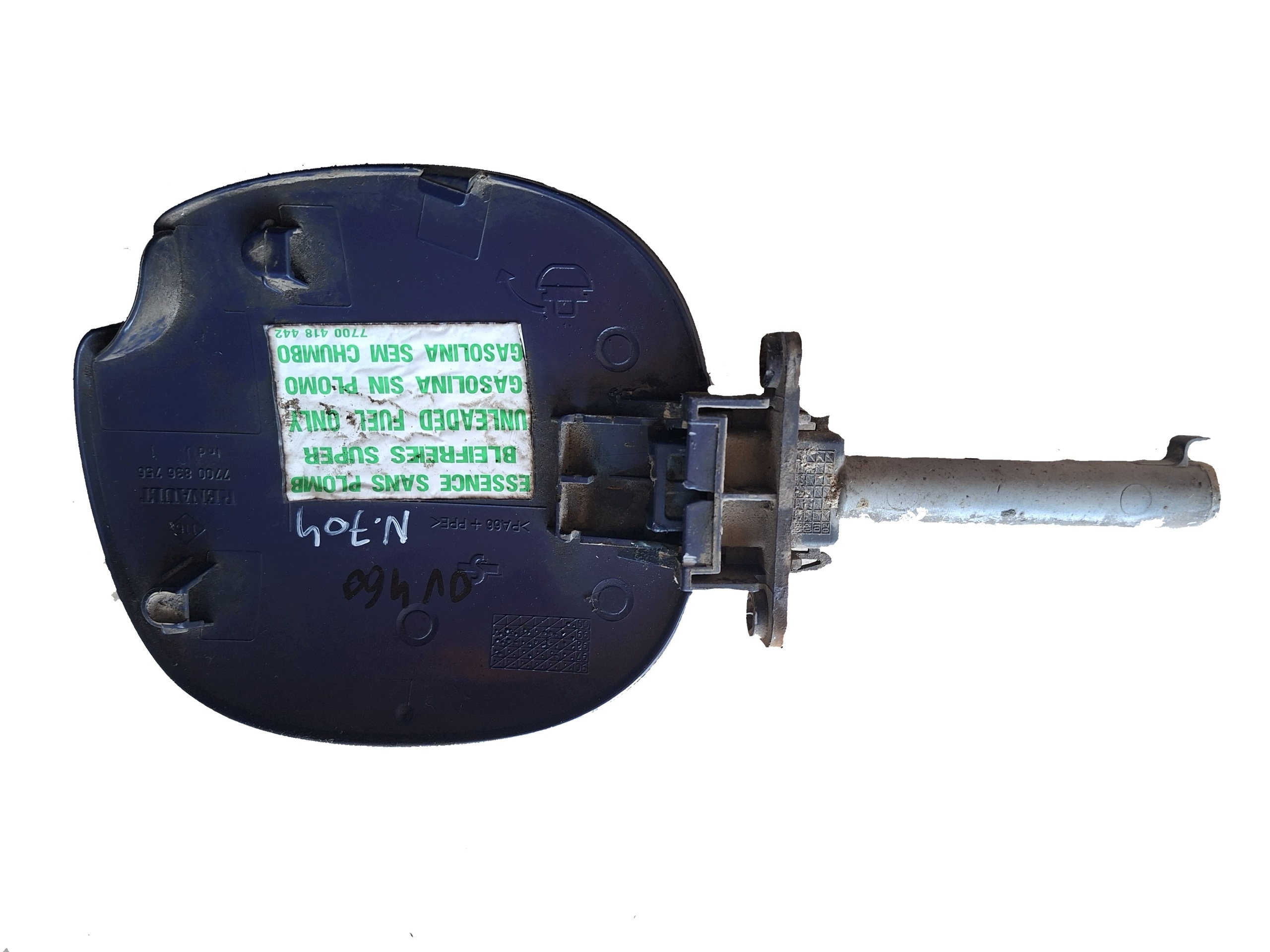 Tankklappe des Kraftstoffsbehälters Blende Abdeckung RENAULT CLIO II GRANAT OV460 oryg.