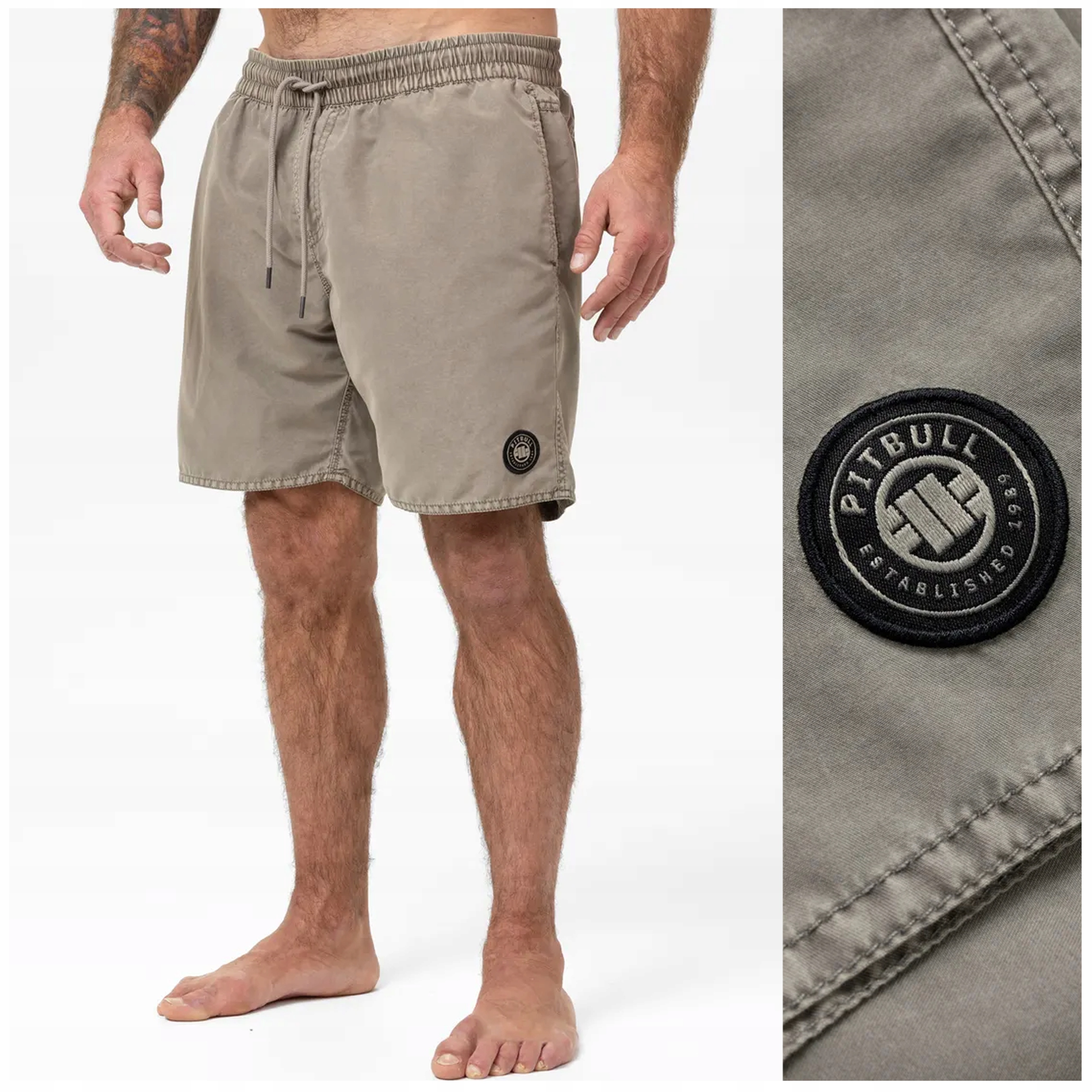 Plavkové šortky, kraťasy Pit Bull "balfour" vel. M Hnědá