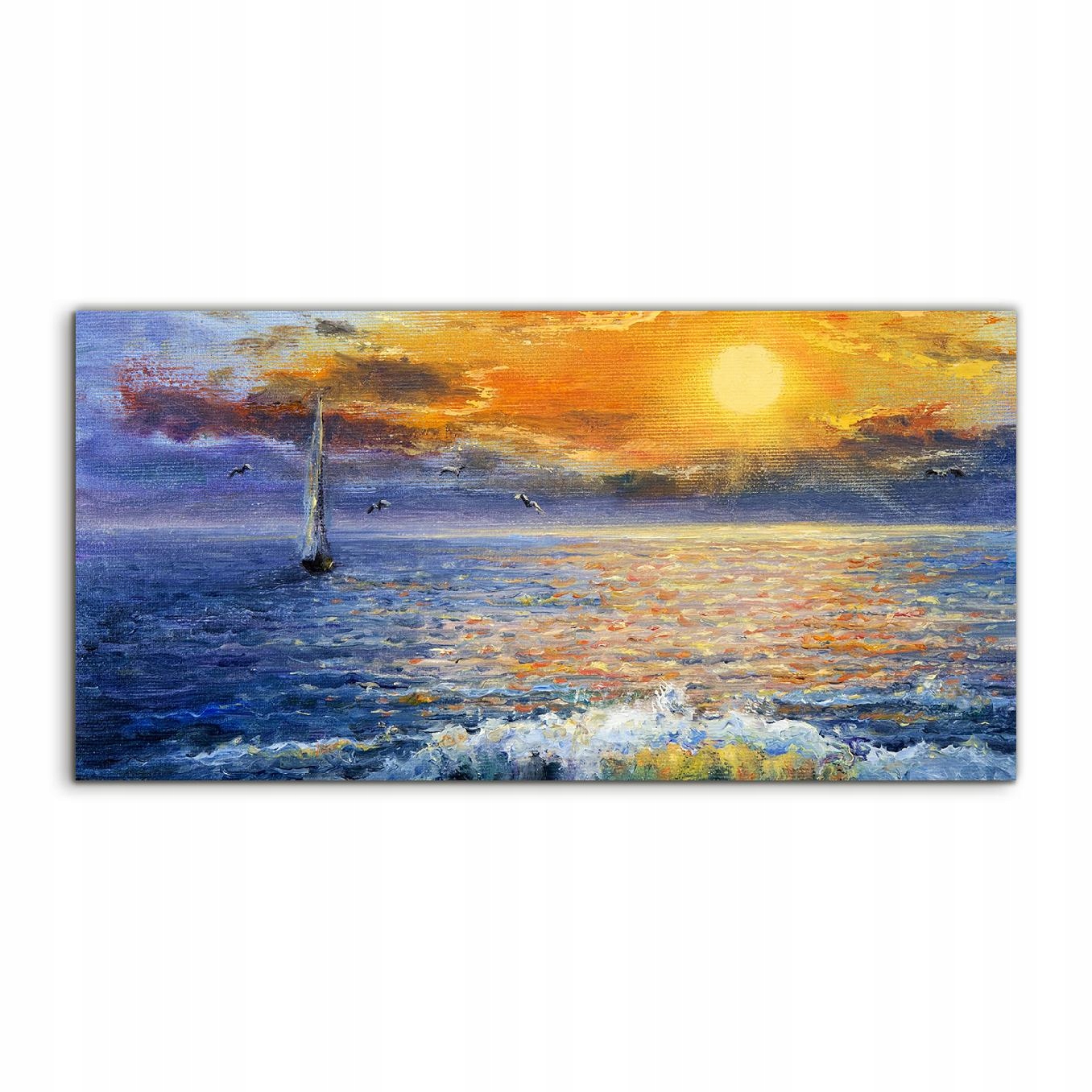 

Obraz akryl 120x60 z grafiką Morze Zachód Słońca