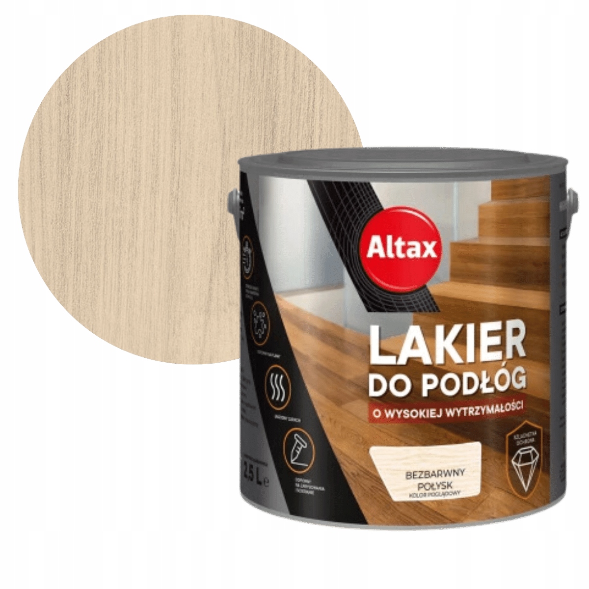 Altax Lak Na Podlahy 2,5 L, Bezbarvý Lesk