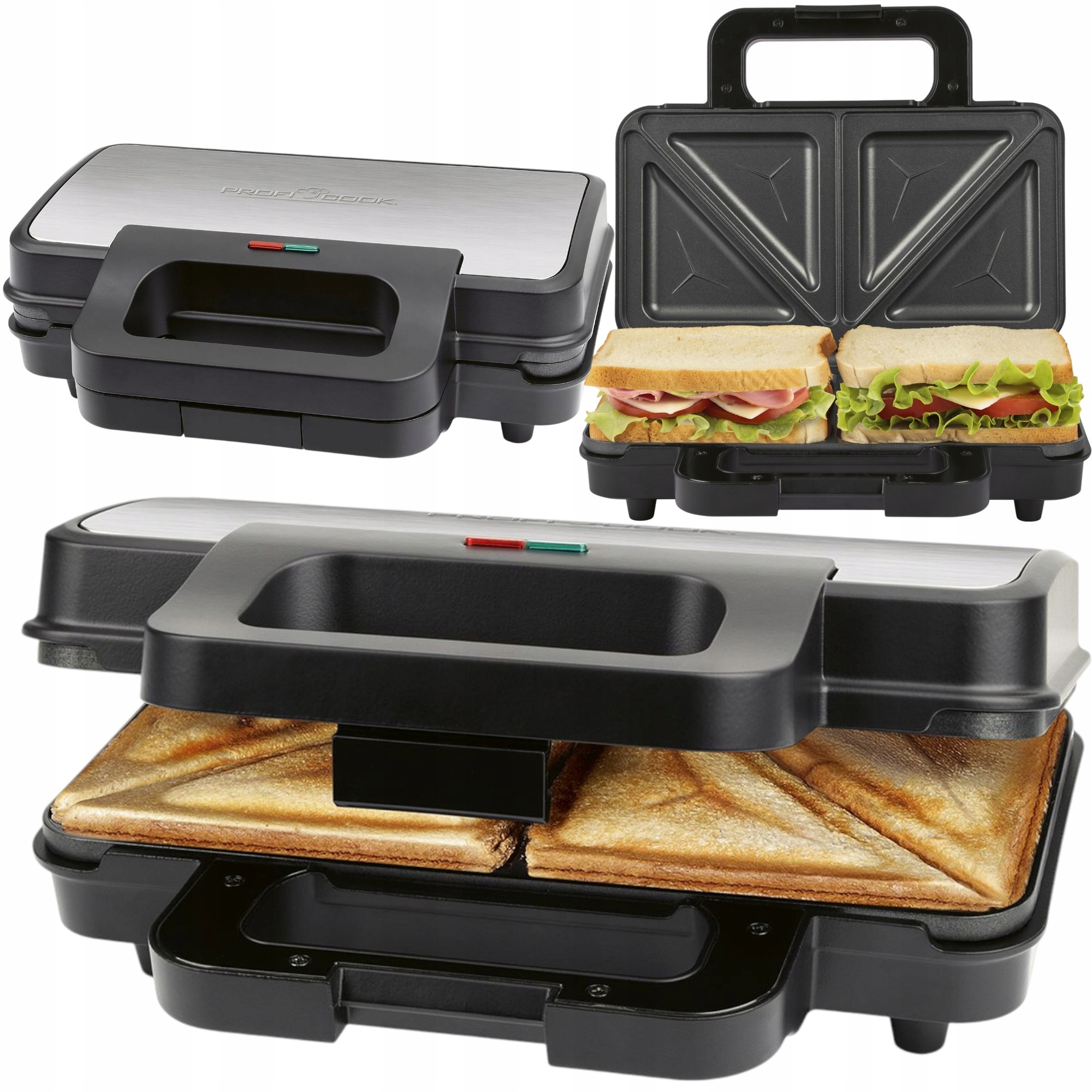 Toster opiekacz Sandwich Do Kanapek Tostów Tosty sandwicz Mocny 900W