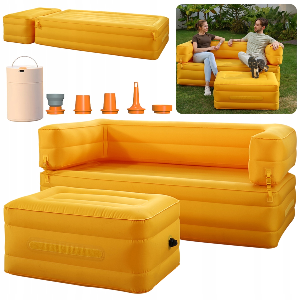 Sofa Materac z pompką automatycznie dmuchany Aerogogo BS5-03 kanapa łóżko